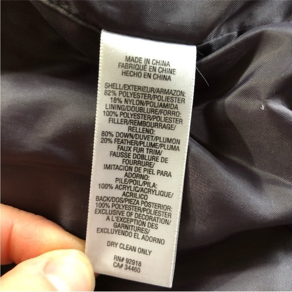 Juicy Couture Women’s Hooded Full Zip Puffer Down Jacket Removable Fur Sz. M - Picture 9 of 13